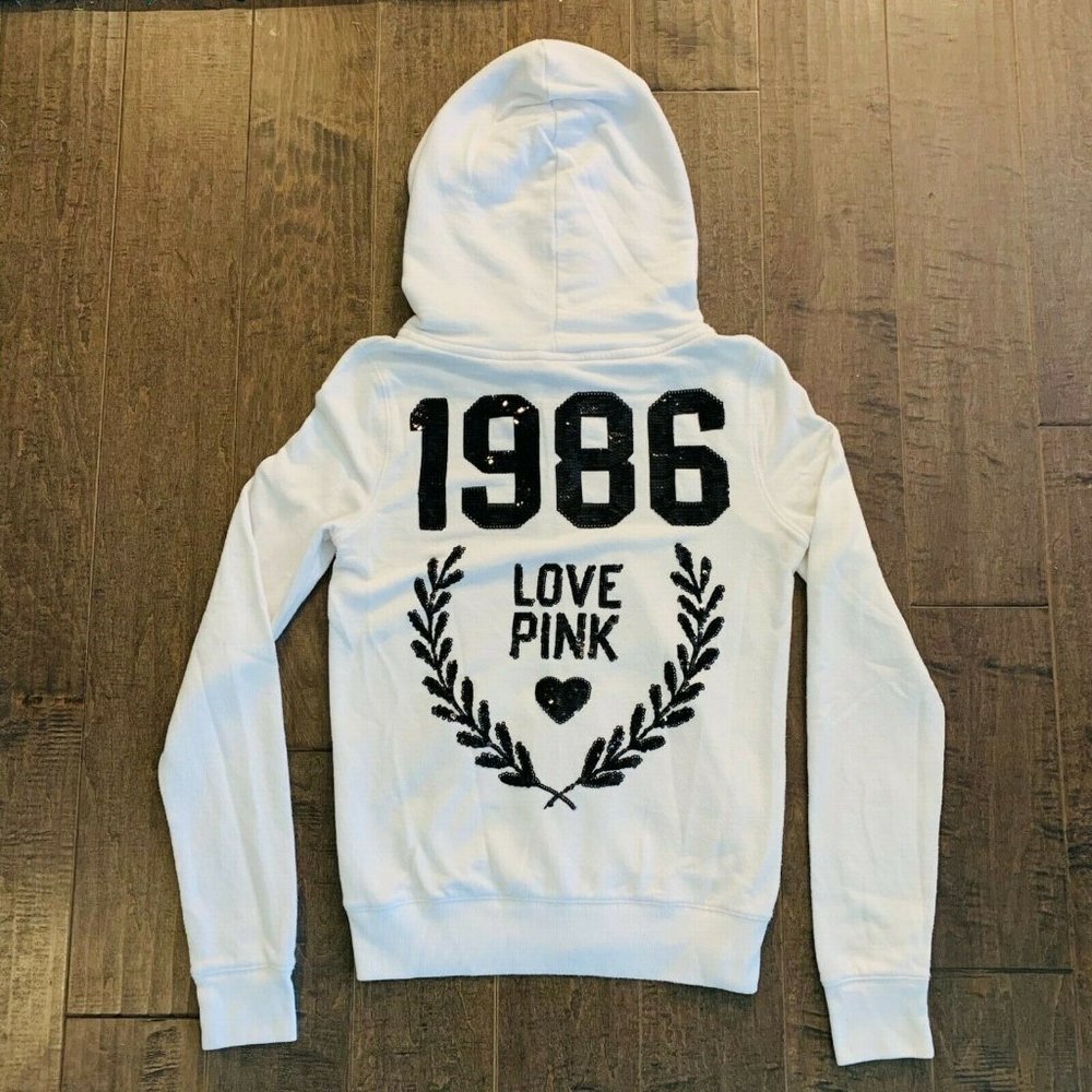 Victoria's Secret LOVE PINK Sequin Jacket Hoodie